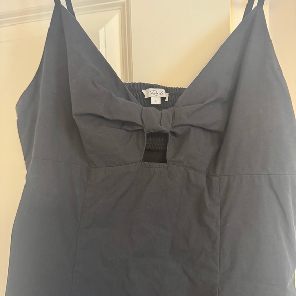 Rails Black Midi Dress with Bow Detail - Picture 13 of 16